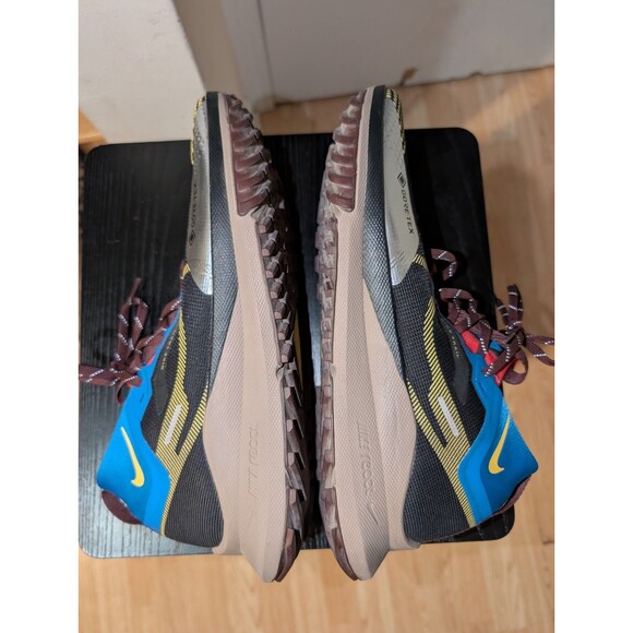 Nike React Pegasus Trail 4 GORE-TEX Black Vivid Sulfur Size 10 - Picture 9 of 16
